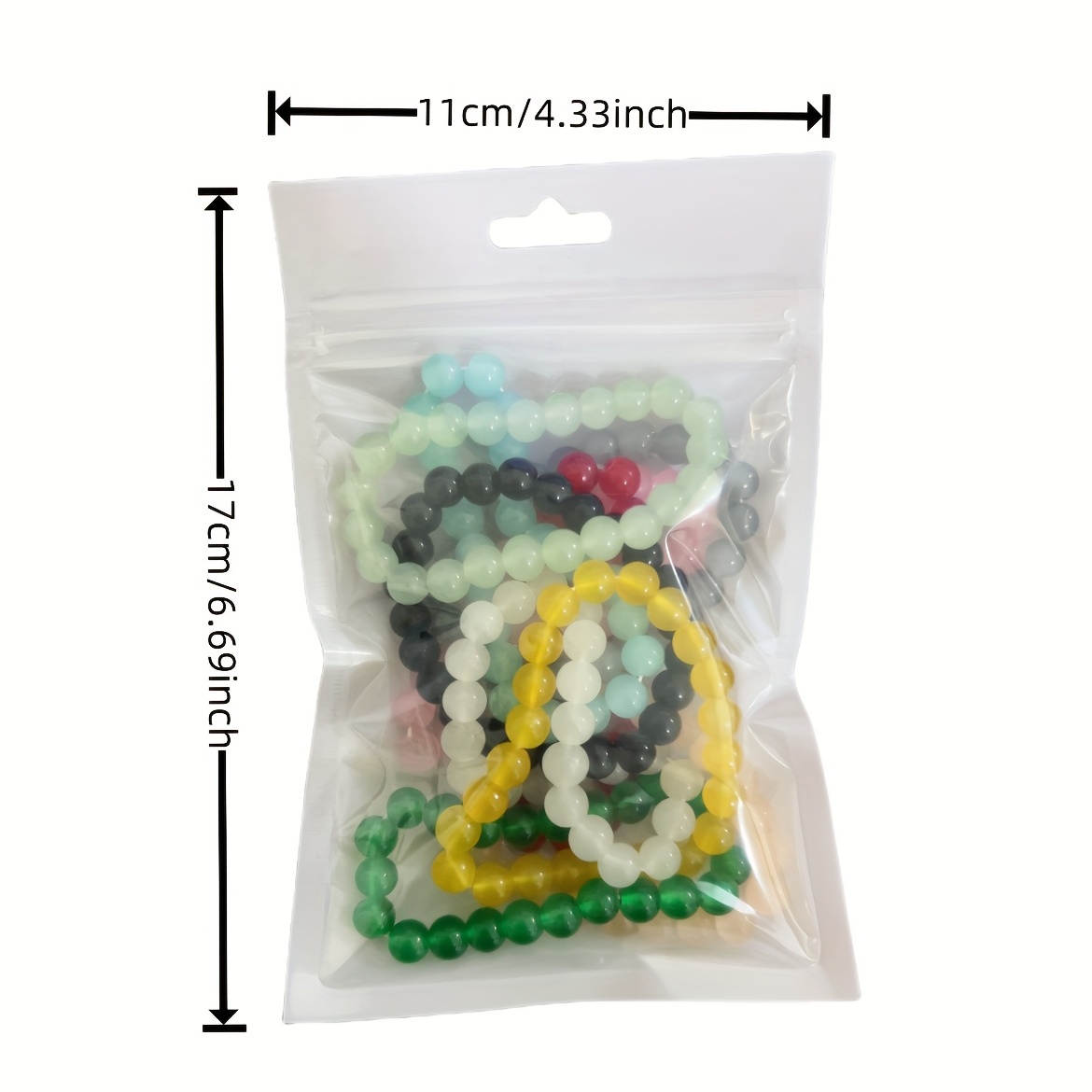 10pcs Jelly Round Glass Beads DIY Bracelet Hand String